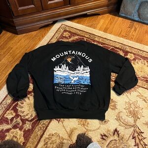 Black Alaska Crewneck Sweatshirt